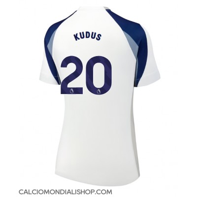 Maglie da calcio Tottenham Hotspur Mohammed Kudus #20 Prima Maglia Femminile 2025-26 Manica Corta Maglie da calcio Tottenham Hotspur Mohammed Kudus #20 Prima Maglia Femminile 2025-26 Manica Corta